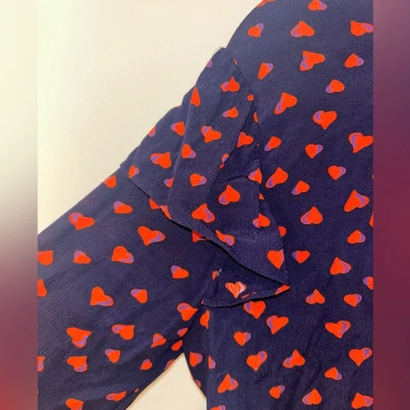 Sanctuary Heart Blouse Medium Pre-owned - Picture 4 of 6